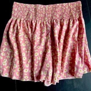 SHEIN Curve 1X Pink Floral Skort - Never Worn